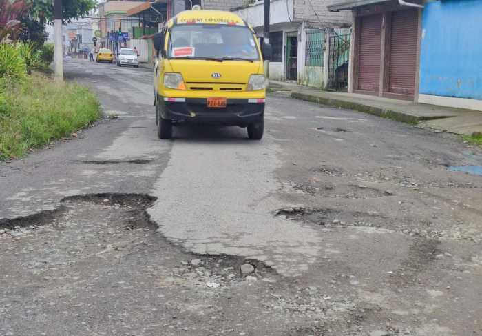 Vialidad afectada en zona urbana de Santo Domingo