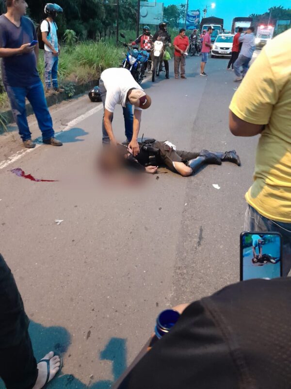 policía herido accidente de tránsito| Diario La Hora