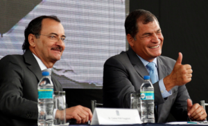 Carlos Pólit,  Rafael Correa y Pedro Saona, en lista de extraditables de la CNJ