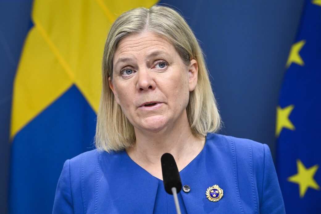 La primera ministra sueca, Magdalena Andersson, oficializó la intención de su gobierno.
