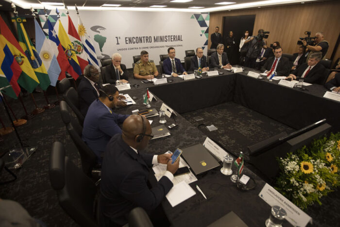 CITA. Autoridades sudamericanas se reunieron en Brasilia para discutir el crimen organizado transnacional en Sudamérica. EFE