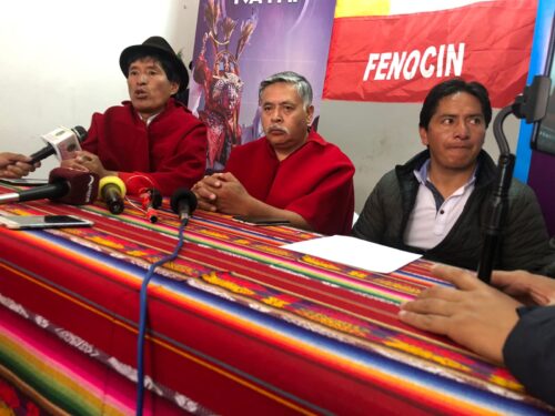 Movimientos indígenas de Tungurahua se mantendrán en la paralización