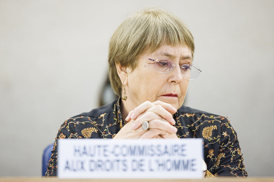 Autoridad. La alta comisionada de las Naciones Unidas para los derechos humanos, Michelle Bachelet. EFE