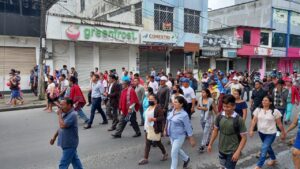 Indígenas marcharon y cerraron la vía Santo Domingo-Quinindé