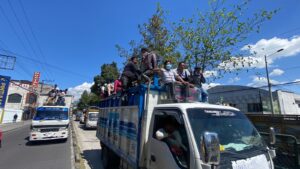 Decenas de manifestantes entraron a Quito desde Cotopaxi 