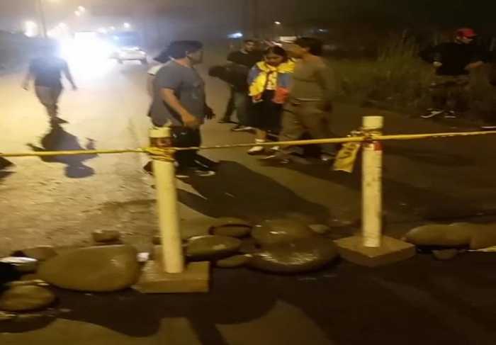 POSTURA. Planifican cierres de vía en Santo Domingo en respaldo a Iza.