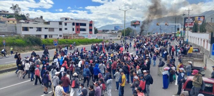 Las protestas en el sur de Quito subieron de tono este 20 de junio de 2022.
