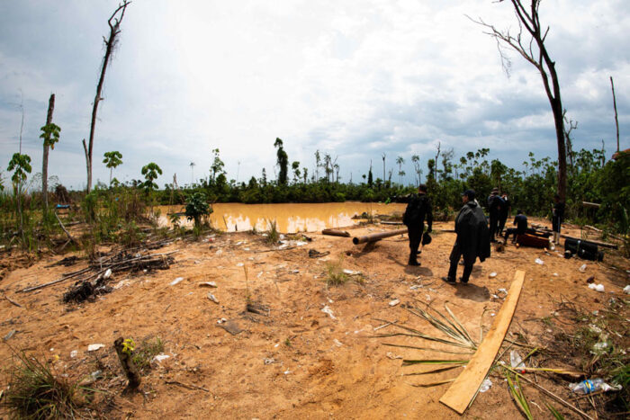 Delitos. La tala de madera en la Amazonía brasileña es una de las actividades que involucran a bandas criminales.