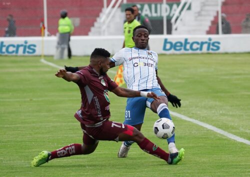 Partido. El encuentro se jugó en el Bellavista de Ambato.