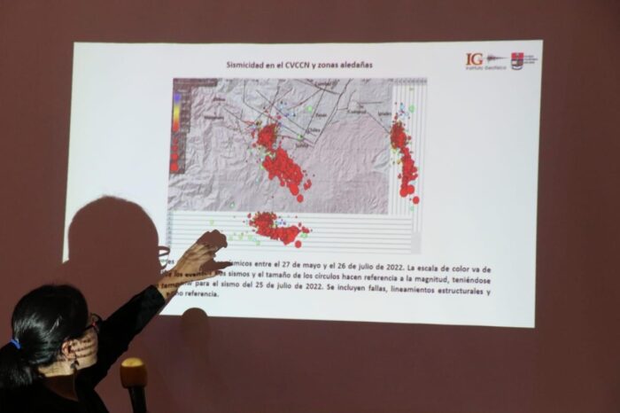 Análisis. Un equipo del Instituto Geofísico se encuentra en Carchi participando en las evaluaciones y decisiones que toman las autoridades nacionales y locales.