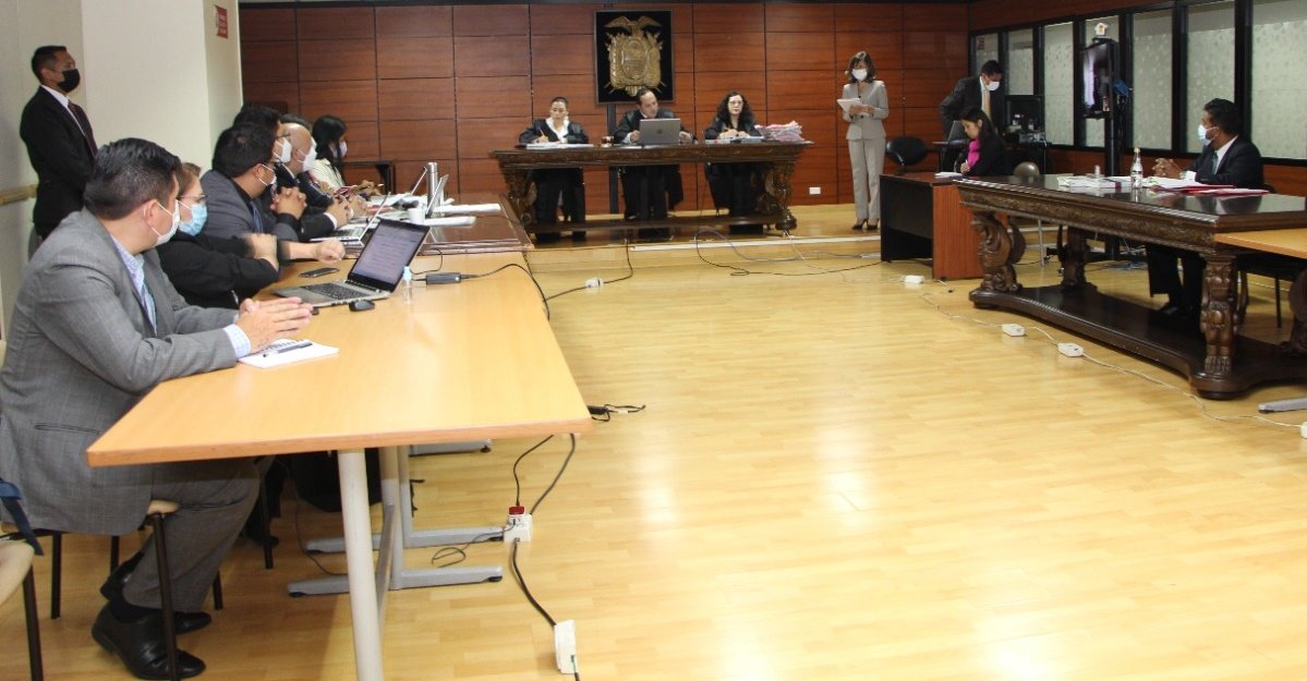 Audiencia de apelación en la Corte Nacional de Justicia.