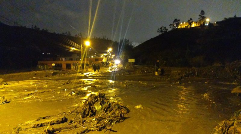 Seis casas al norte de Quito afectadas por las fuertes lluvias