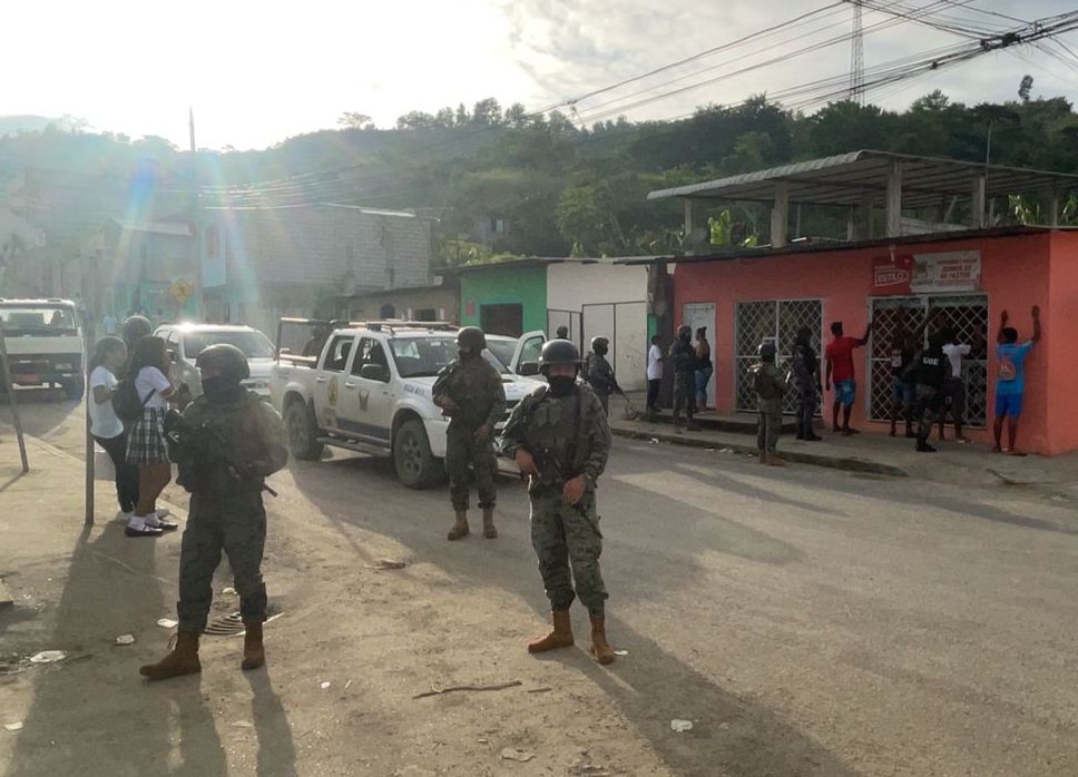 Operativos militares y policiales en Esmeraldas.