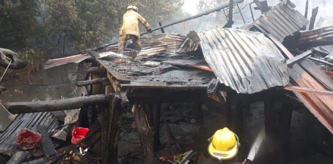 Familias reciben ayuda tras incendio