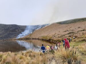 Incendio forestal consume 100 hectáreas en el Cubilche