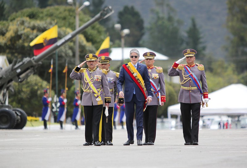 CEREMONIA. El presidente de la República, Guillermo Lasso, presidió el acto conmemorativo del Primer Grito de la Independencia.