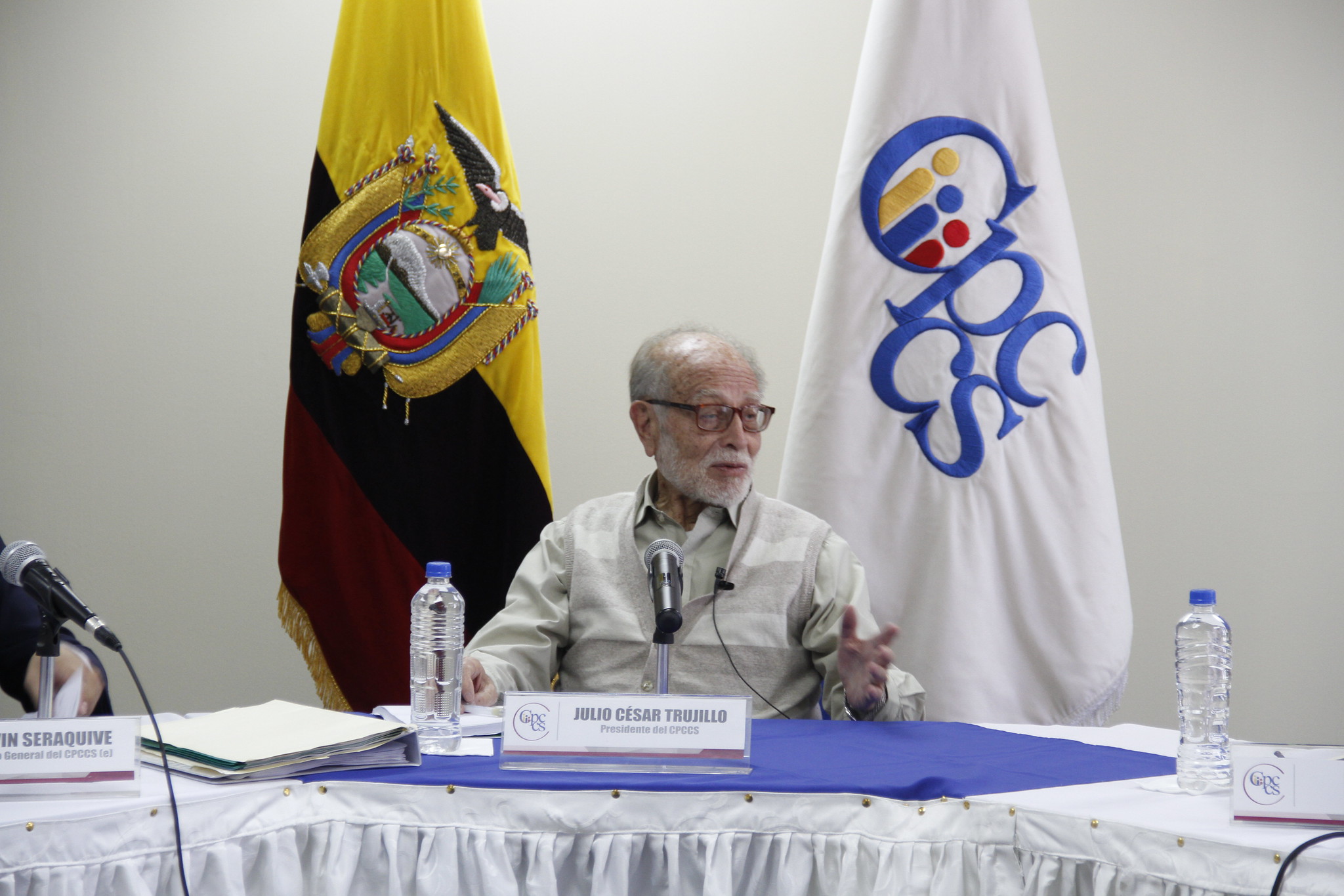 Julio César Trujillo (+) exhortó a la Judicatura para que evalúe a los jueces de la Corte Nacional de Justicia, en 2019.