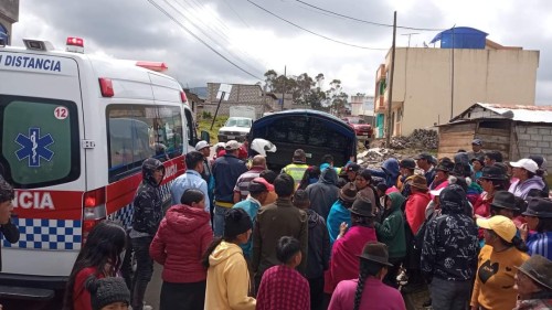 Niño muere atropellado en Quisapincha