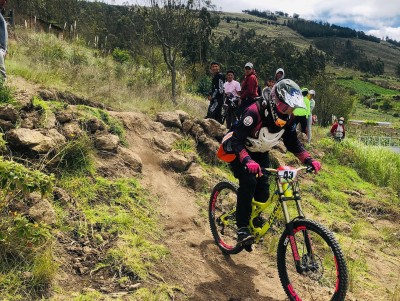 La pista está en el cerro Puñalica de Tisaleo.