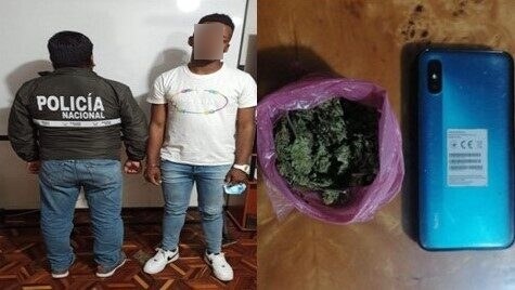 Joven es encontrado con marihuana en Ambato