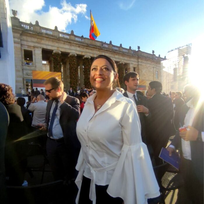 La actual prefecta de Pichincha, Paola Pabón, busca la reelección con la Revolución Ciudadana.