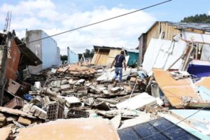Declararan una zona de desastre en la capital de Honduras por los derrumbes