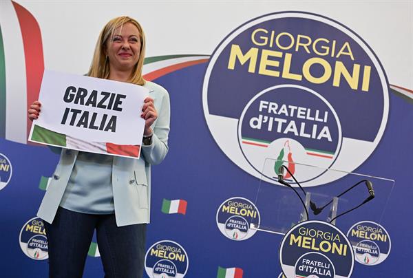 Giorgia Meloni, la primera mujer en llegar al poder en Italia