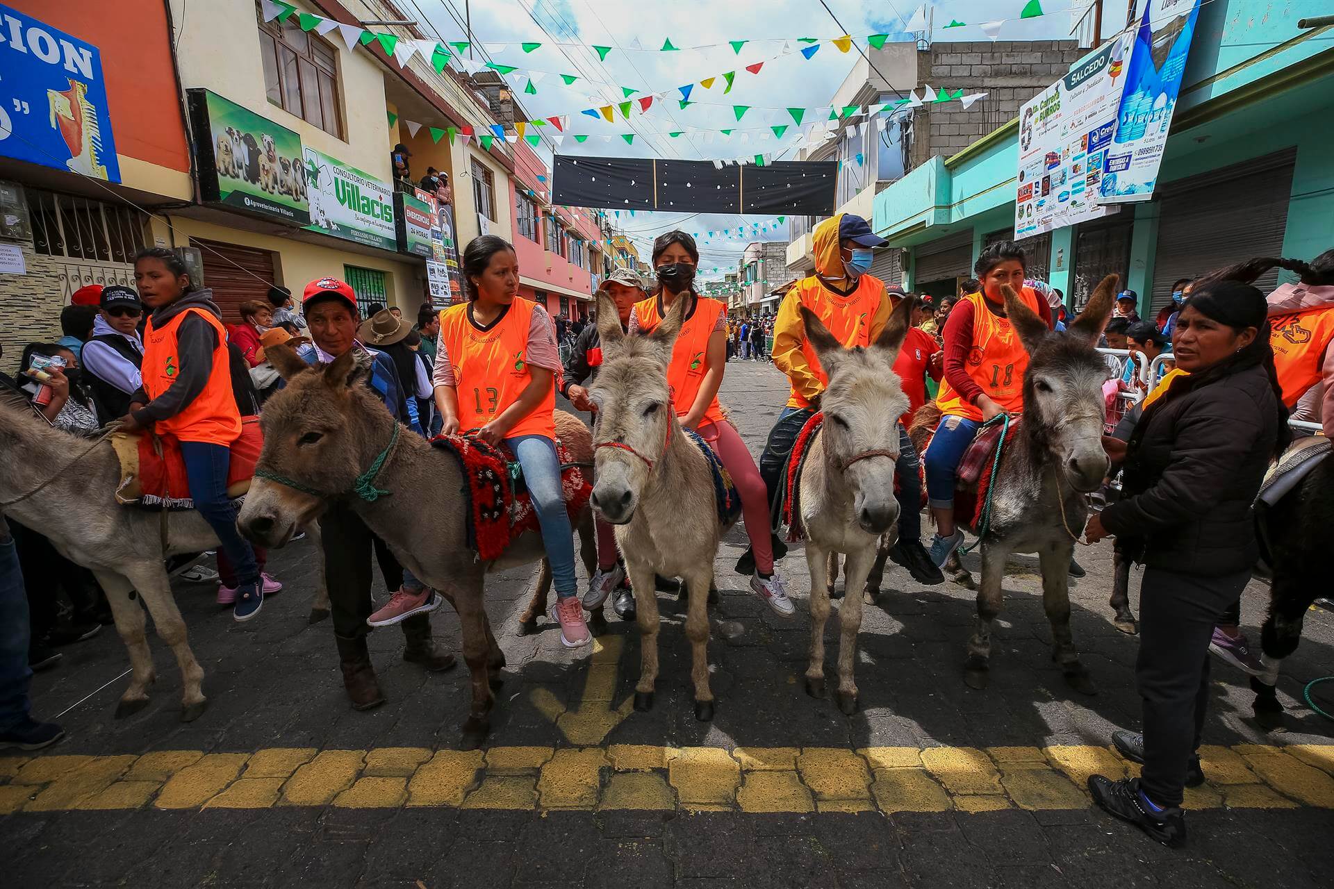 Los Andes de Ecuador acogen a la carrera de burros