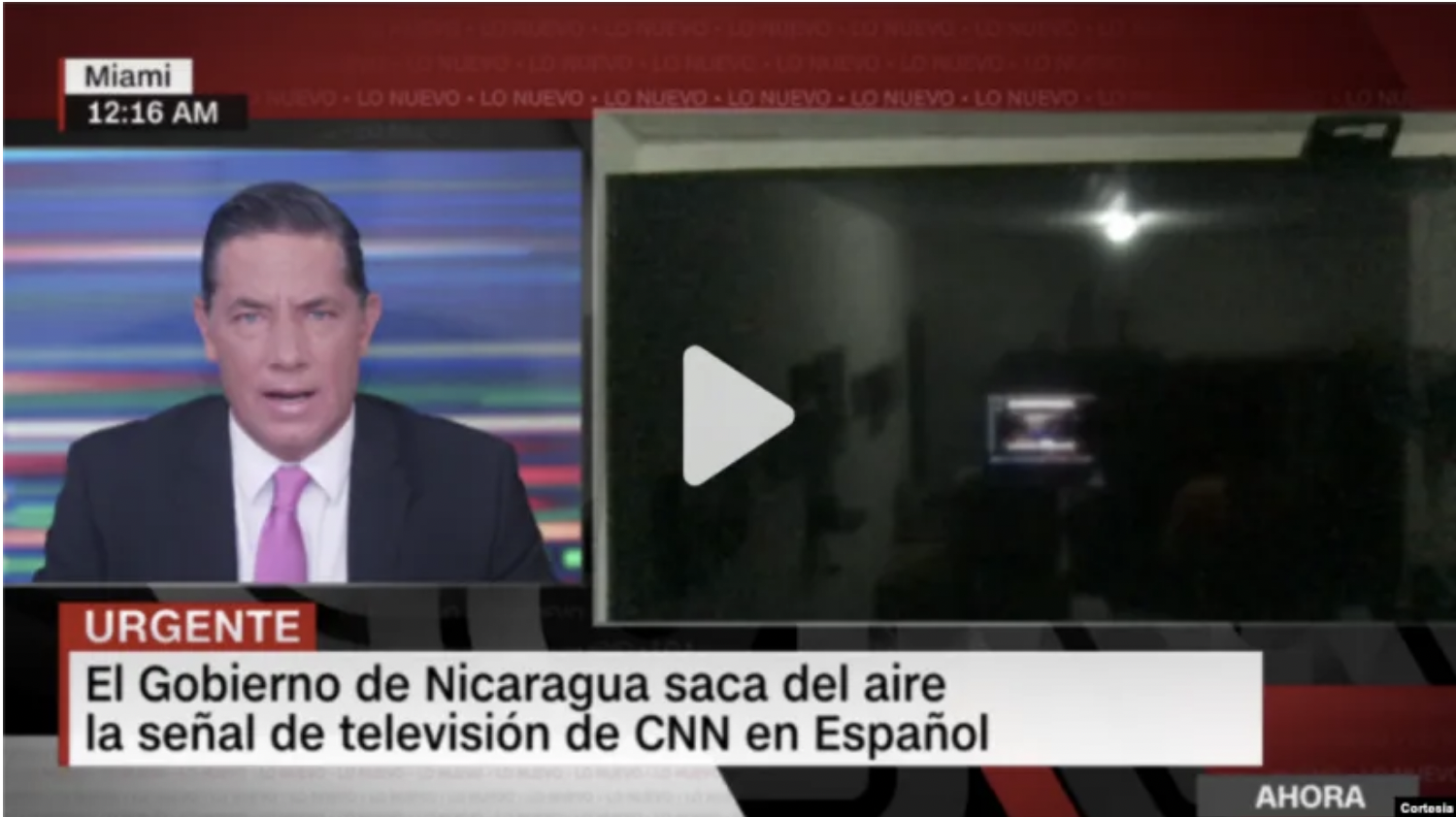 Nicaragua desaparece a CNN del aire, SIP condena la censura