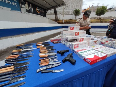 51 personas detenidas y varias armas decomisadas en Tungurahua