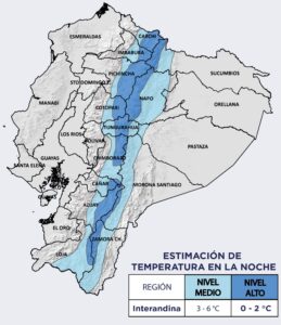 Inamhi prevé aumento de frío durante las noches en Tungurahua