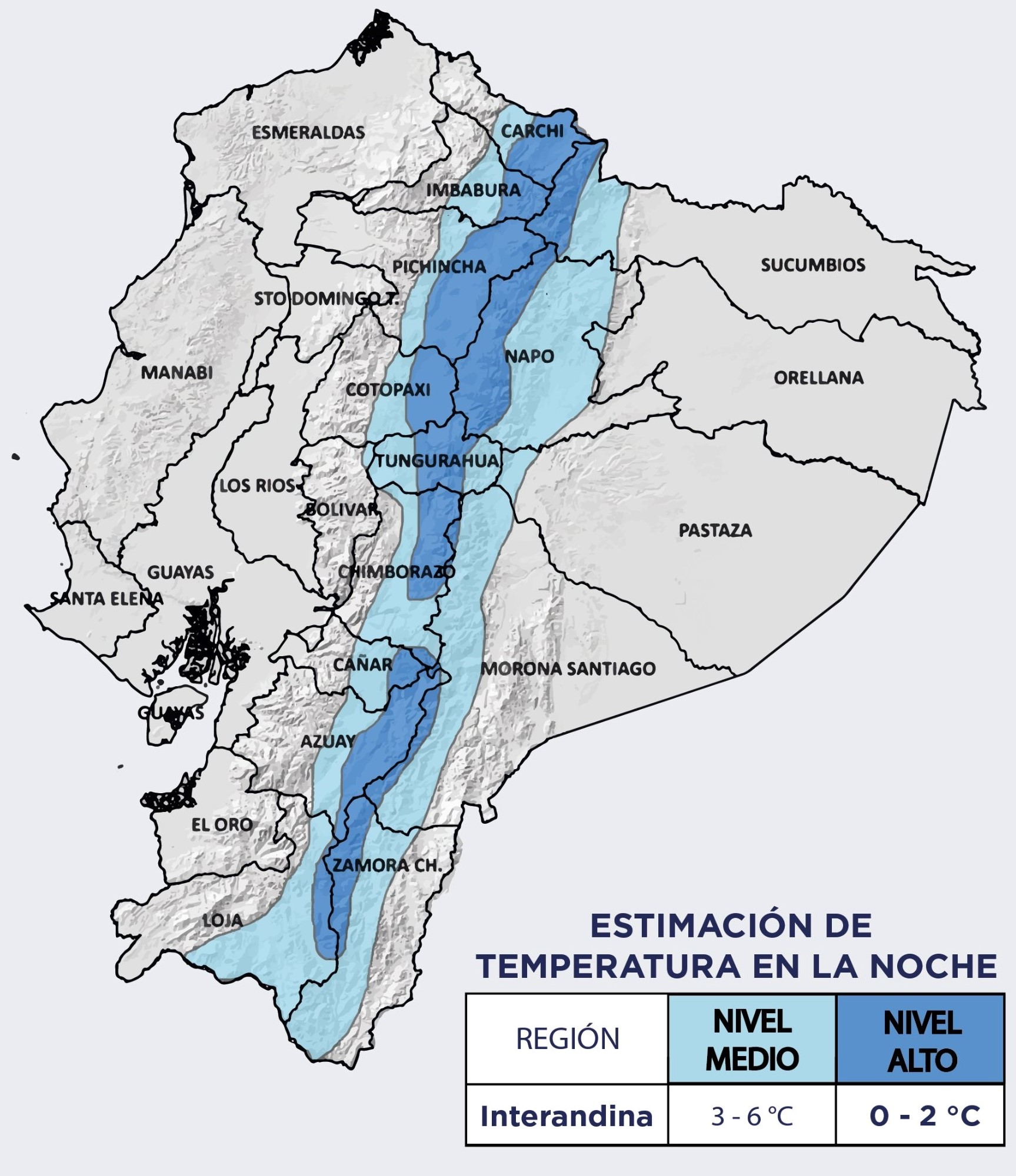 Inamhi prevé aumento de frío durante las noches en Tungurahua