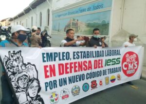 Trabajadores de Loja se suman a la movilización en defensa del IESS