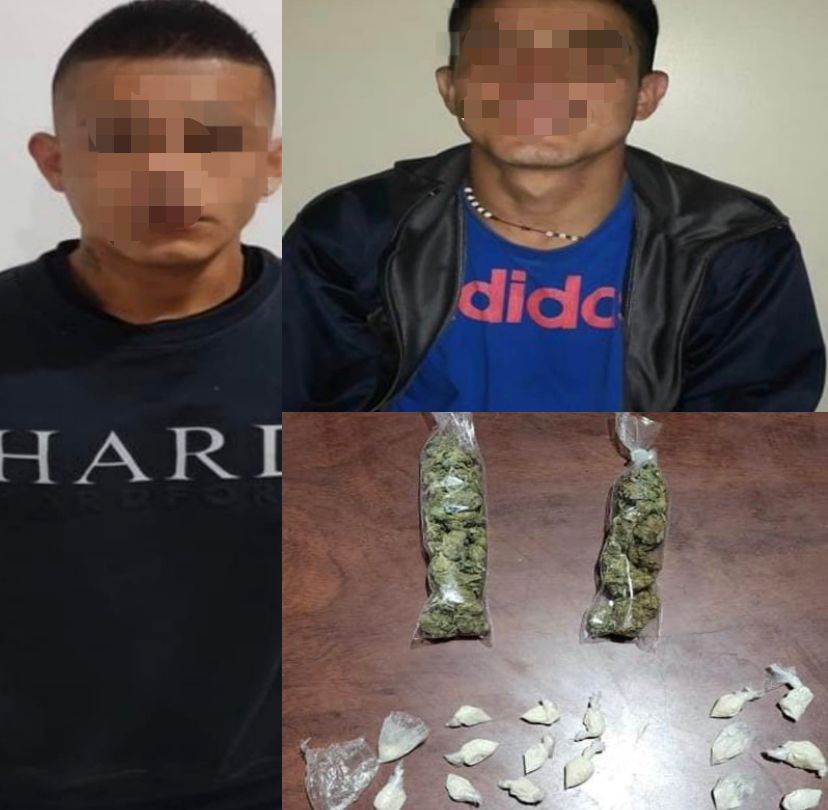 Dos detenidos junto a 175 dosis de droga en La Tebaida y Chontacruz