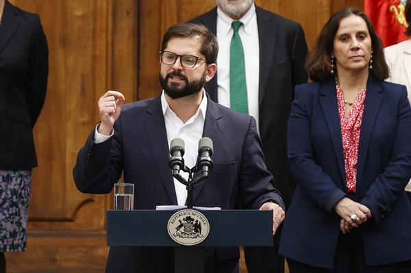 El presidente de Chile, Gabriel Boric, hizo un llamado a la acción a la Policía.