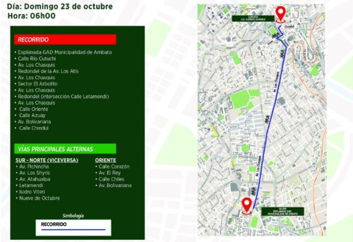 Calles cerradas este domingo por carrera atlética