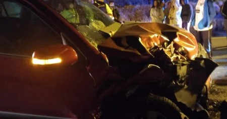 Dos niñas y un hombre resultan heridos en un accidente en Pelileo