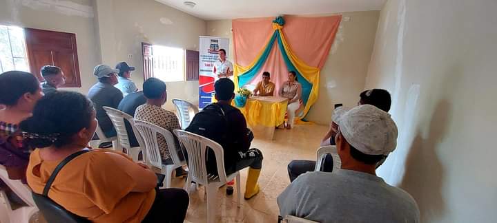 Dirigentes de comunidades en San Gregorio reciben materiales
