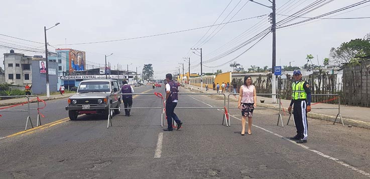 Un tramo de la avenida Tsáchila estará cerrado por tres días