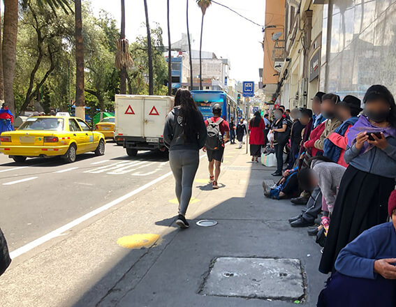 Las paradas de buses son puntos conflictivos de delitos en Ambato