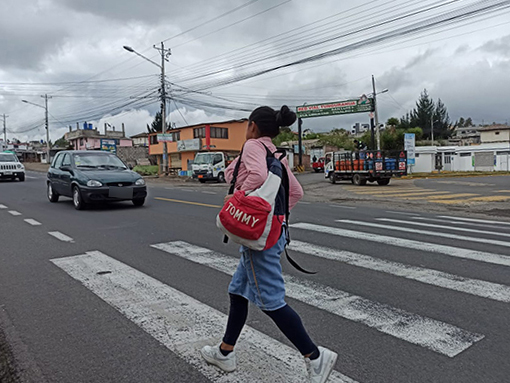 Los ciudadanos se demoran de cinco a ocho minutos en cruzar la vía.