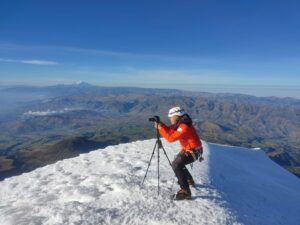 El ambateño Pablo Pico sueña con coronar el Everest