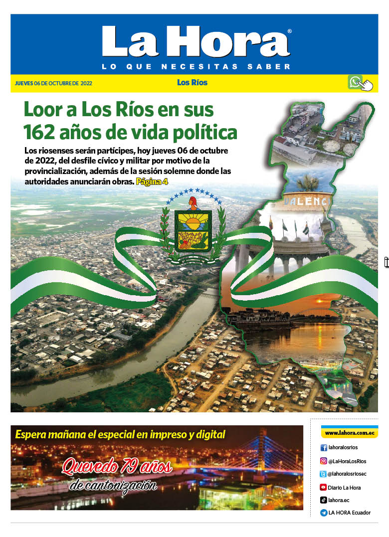 Los Ríos: 06 de octubre, 2022