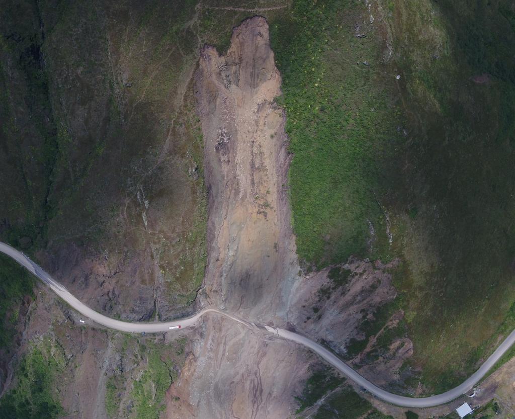 Problema. La montaña se vino abajo en diciembre de 2021, destruyendo la Panamericana