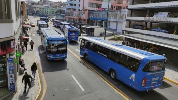 El gremio de transportistas exige una tarifa superior a los 40 centavos.