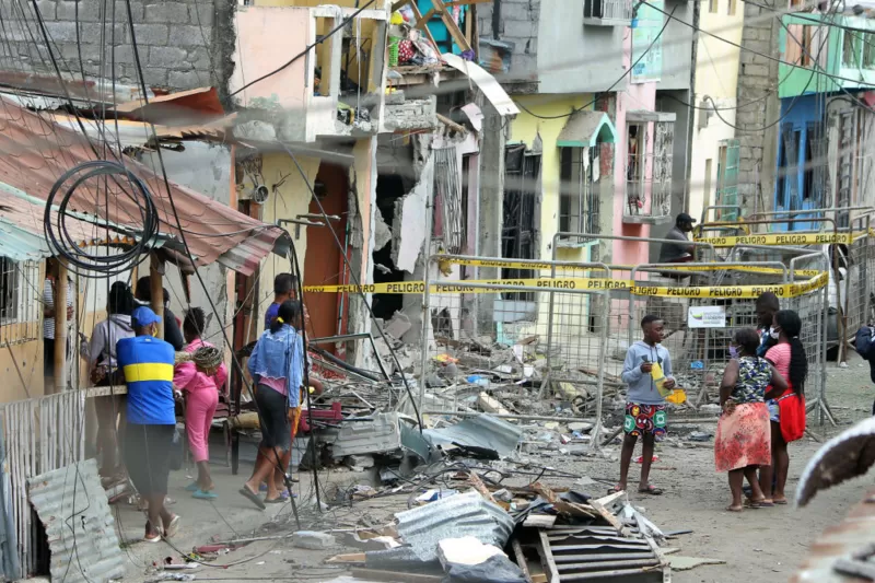 Tragedia. Una de las explosiones más grandes de este 2022 se registró en el barrio Cristo del Consuelo, en Guayaquil, donde murieron cinco personas.
