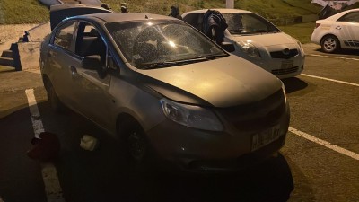 El carro fue usado para cometer un atraco en las calles de la urbe ambateña.