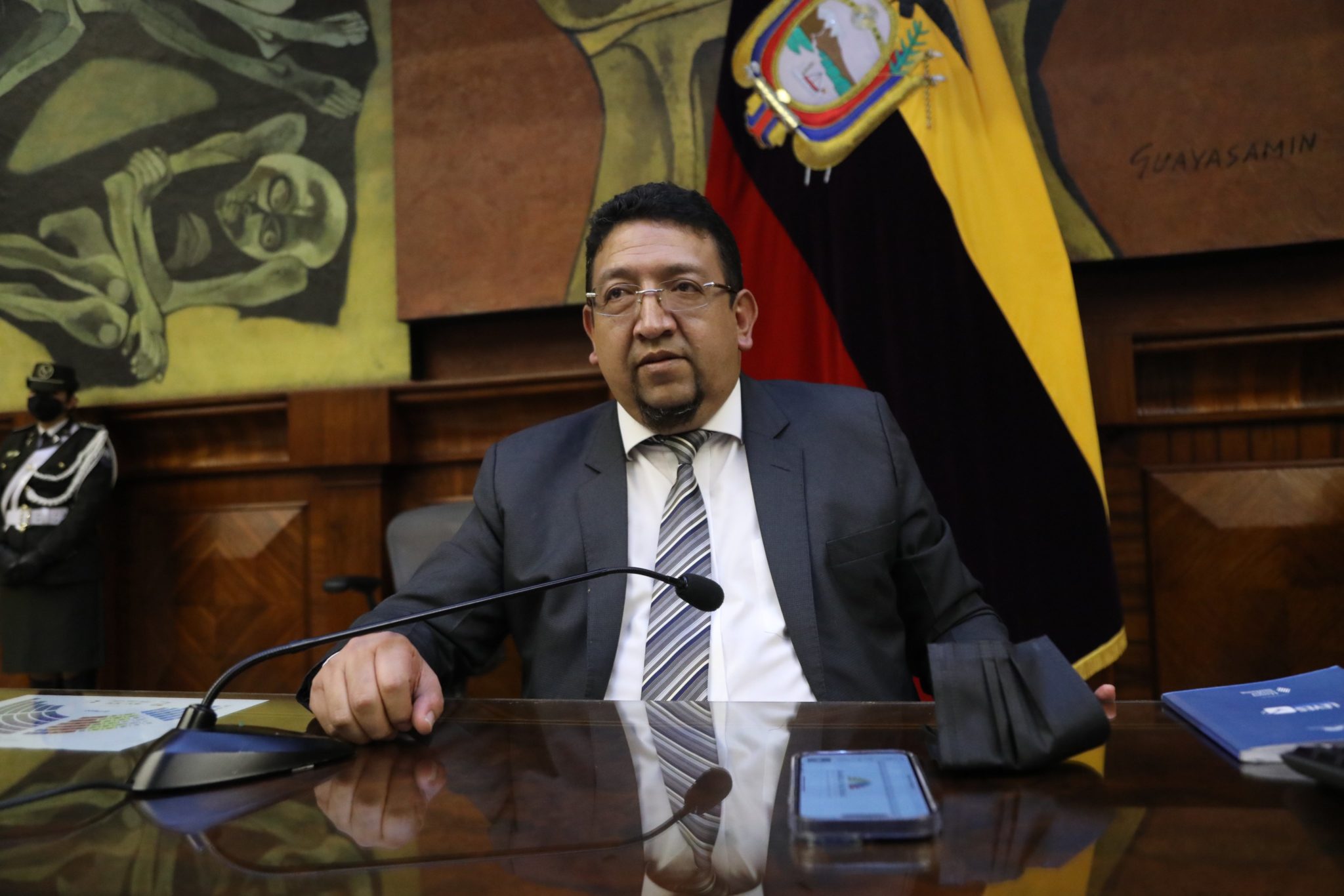 AUTORIDAD. El Presidente de la Asamblea, Virgilio Saquicela, enfrentará una investigación en la Fiscalía.