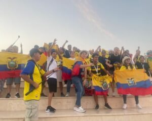 Banderazo en Catar para apoyar a la selección ecuatoriana de fútbol