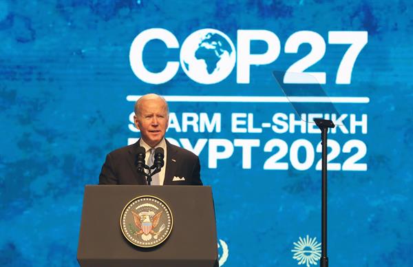 Discurso de Biden decepcionó a ecologistas y países vulnerables en la COP27
